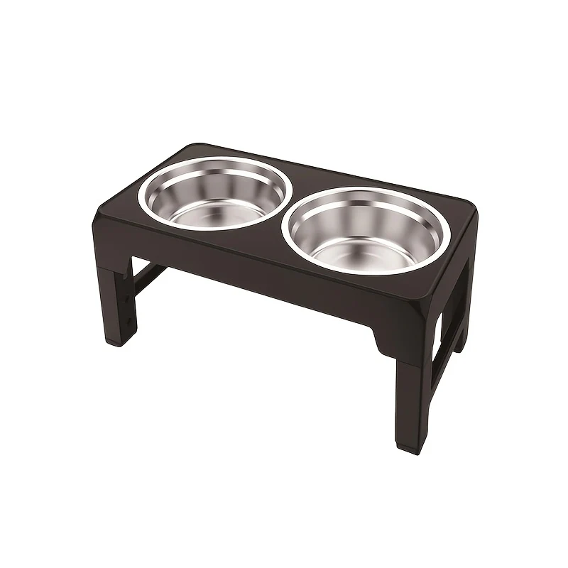The Dog Bowl Rack Is Foldable And Adjustable In Height, Suitable For Dogs Of Various Body Types. It Includes 2 Feeding Bowls, A Pet Bowl That Can Be Raised And Lowered, And An Elevated Folding Bowl Rack.